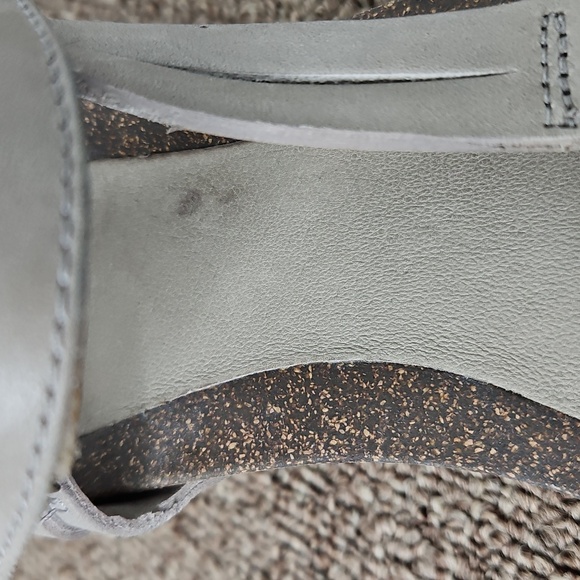 Teva Taupe Leather Ysidro Universal Wedge Style Sandals Shoes Sz 7 Womens - Picture 8 of 8